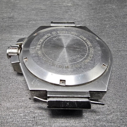 Victorinox Swiss Army Convoy Watch Men 42mm Yellow Dial Stee Date 241164 PARTS9