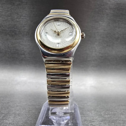Swatch Irony Reverence Watch Women 24mm White Dial Two Tone YSS100B New Battery5