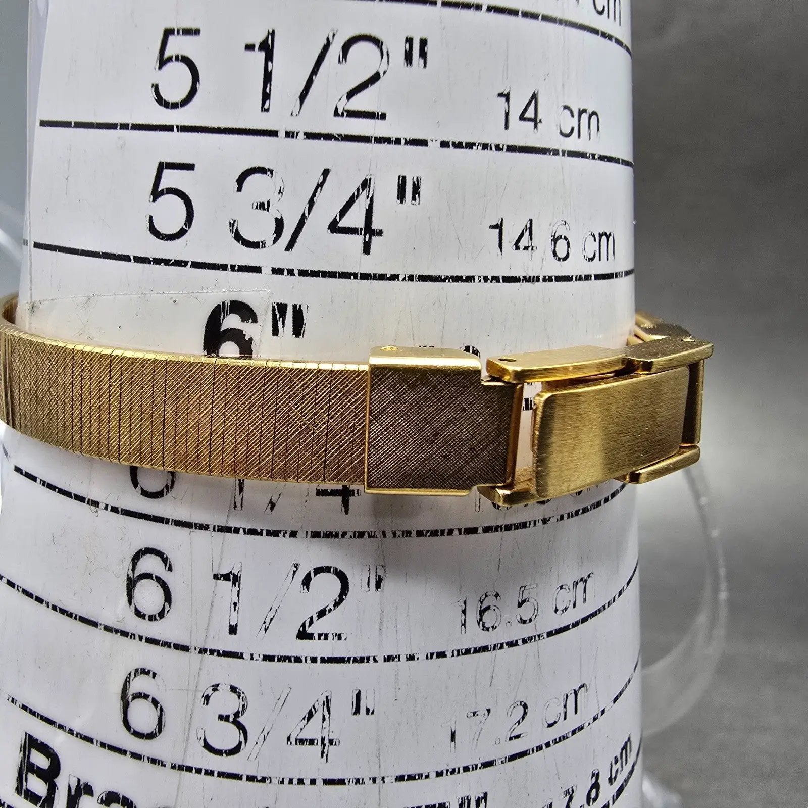 Wittnauer Watch Women 12mm Black Dial Gold Tone Rectangle AS1732 0280 New Batt12