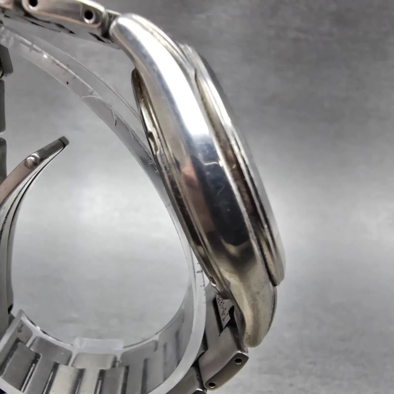 Seiko Solar Atomic Watch Men 38mm Black Dial Titanium Atomic Date 7B22 PARTS!4
