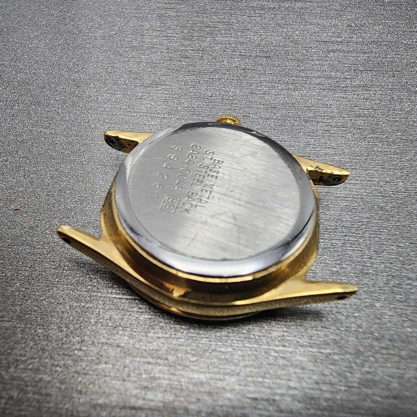 Seiko Moon Phase Watch Women 24mm White Dial Gold Tone Round 2A240048 PARTS11