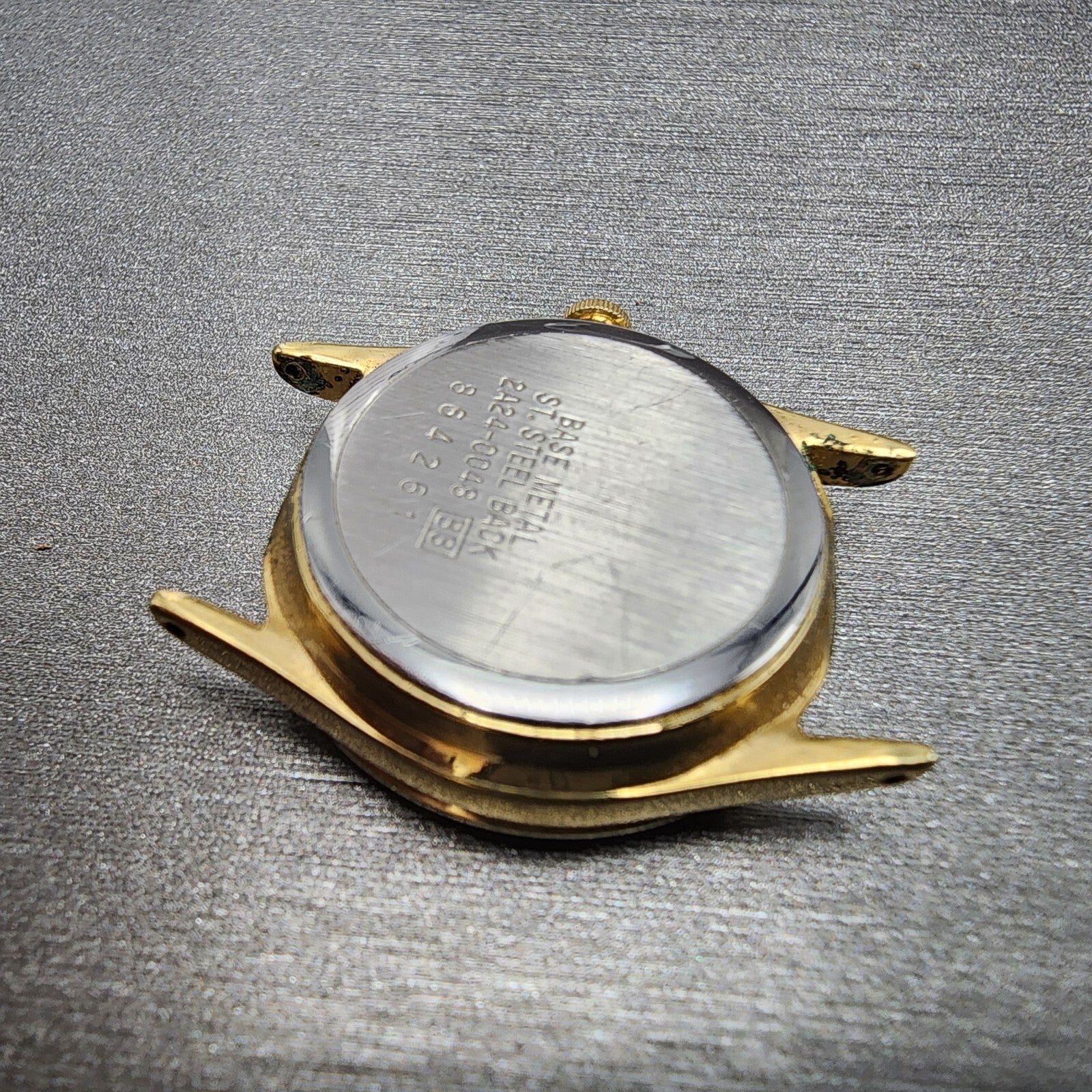Seiko Moon Phase Watch Women 24mm White Dial Gold Tone Round 2A240048 PARTS11