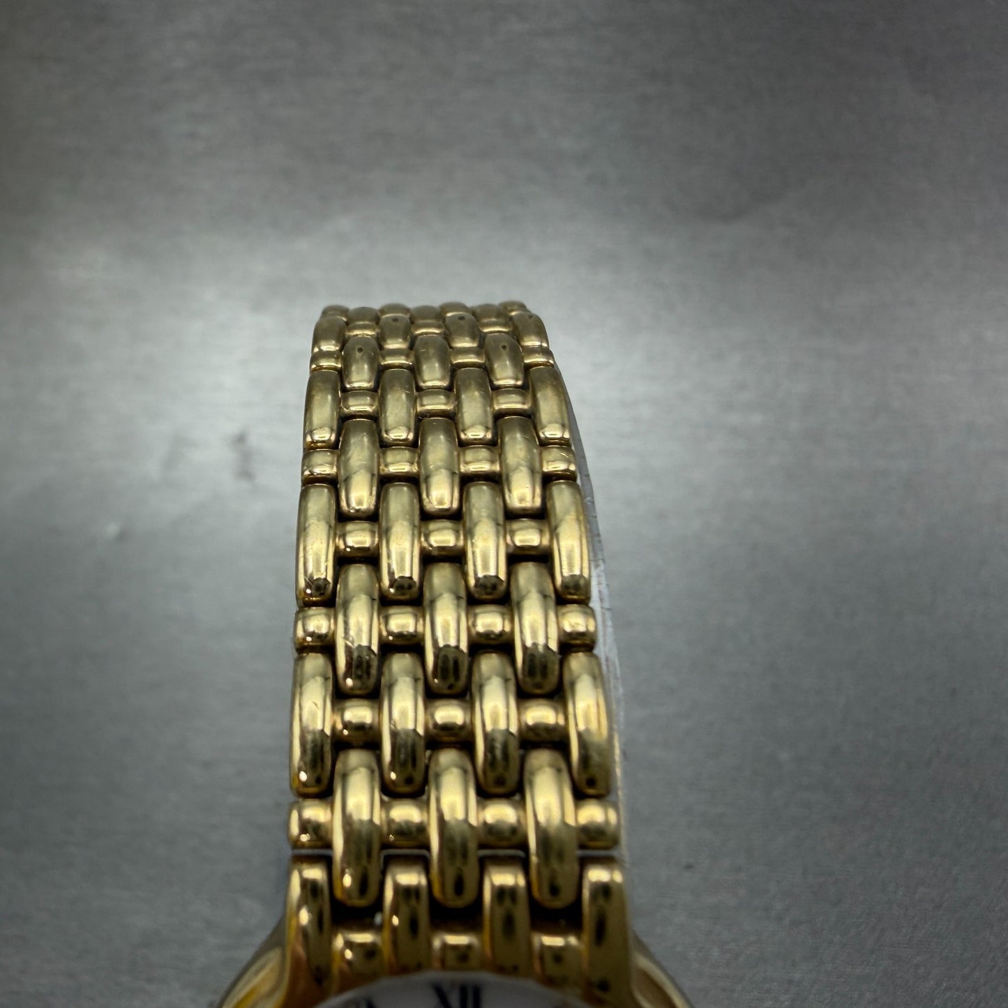 Raymond Weil Watch Women 24mm White Dial Gold Plated Date Round 4702 New Battery4