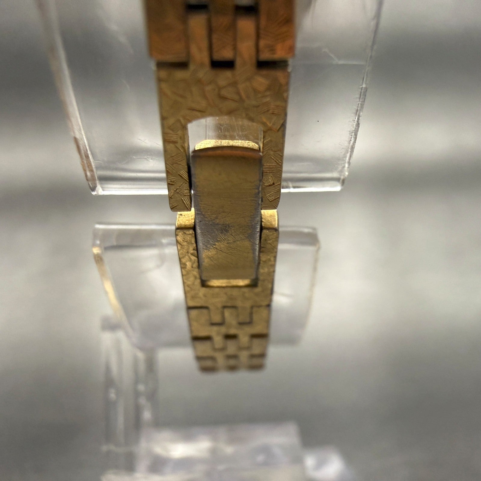 Seiko Watch Women 18mm Gold Dial Gold Tone Oval 2C20-5759 Vintage New Battery7