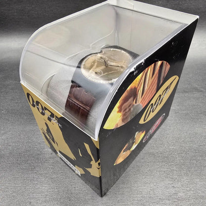 Swatch Chrono James Bond GoldenEye Watch Men 37mm Gold Dial SUYB102 New Batt NOS7