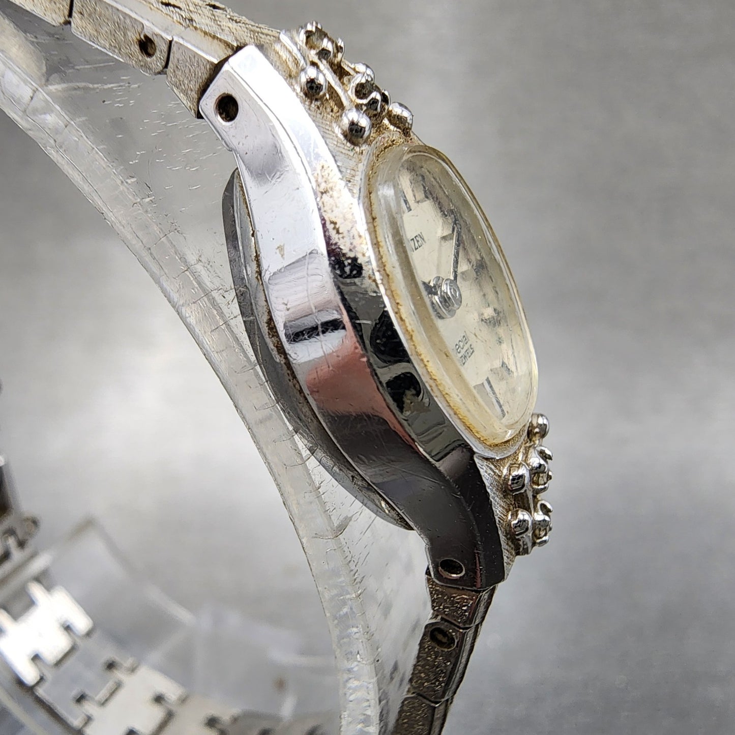 Citizen Special Watch Women 15mm Silver Dial Silver Tone Manual 4673247 Runs3