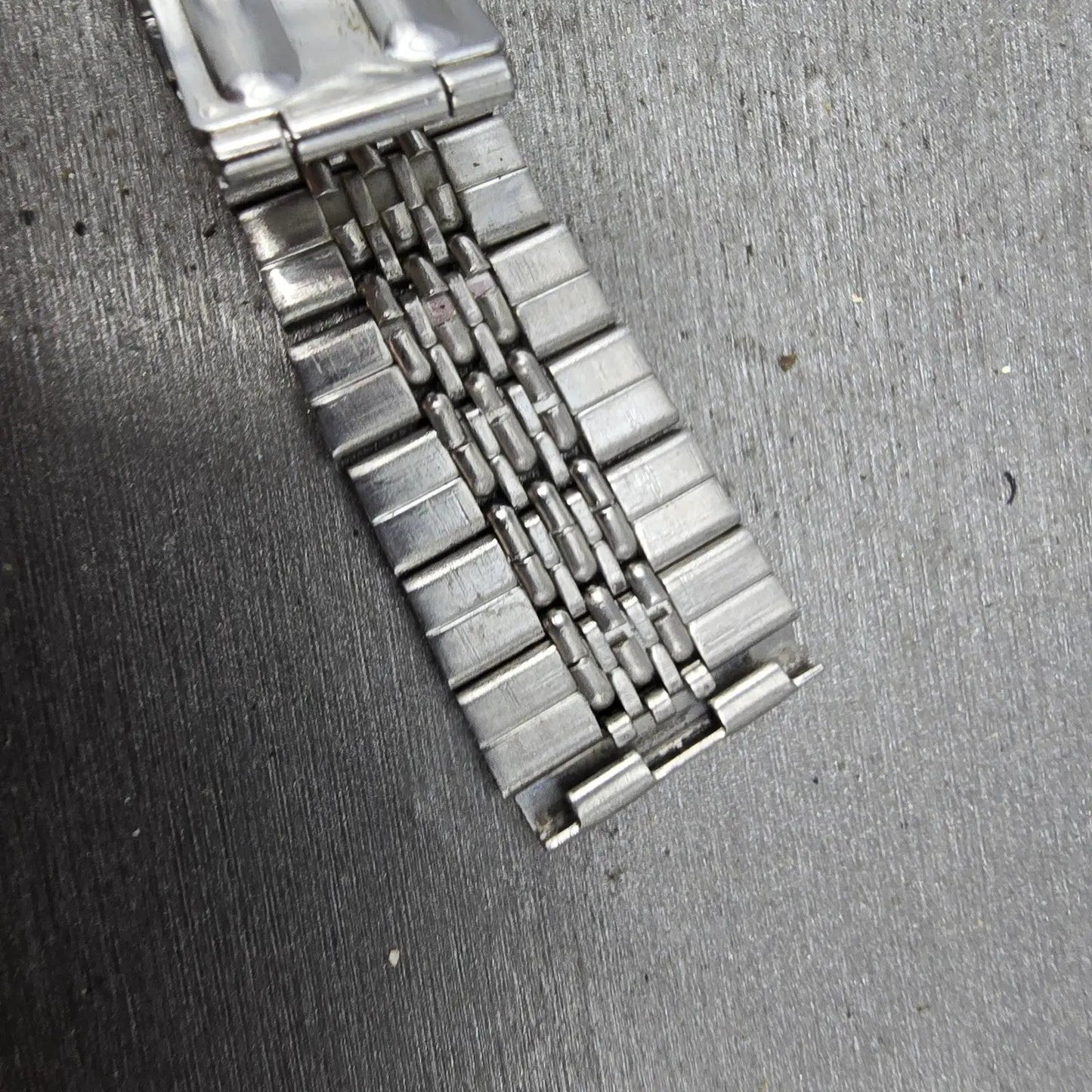 Seiko Beads Of Rice Bracelet 20mm Stainless Steel Silver Tone Tri Folding Clasp7
