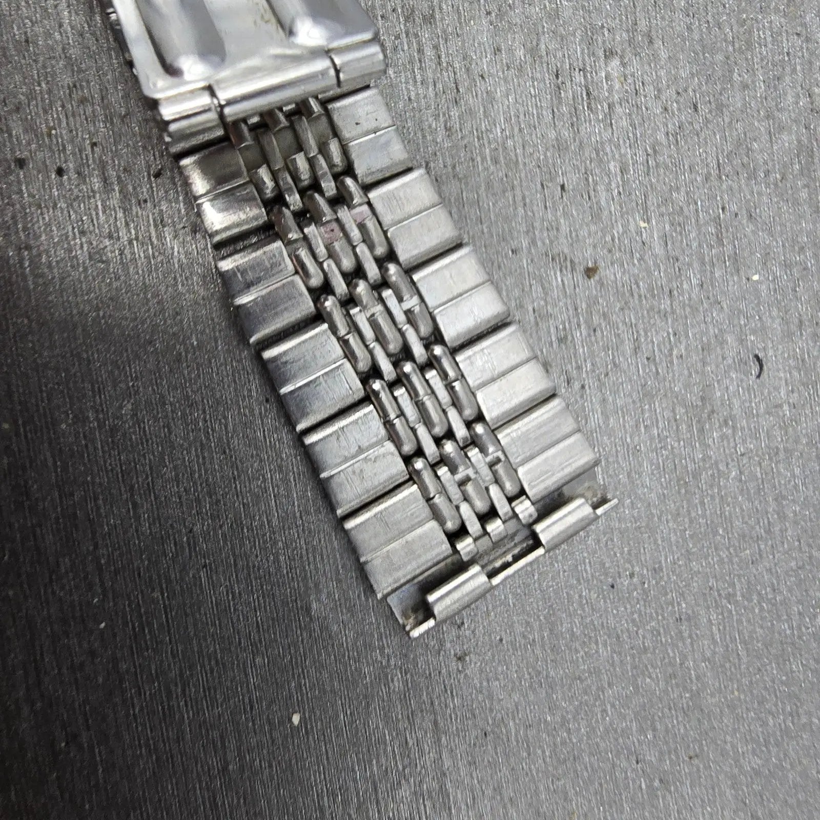 Seiko Beads Of Rice Bracelet 20mm Stainless Steel Silver Tone Tri Folding Clasp7