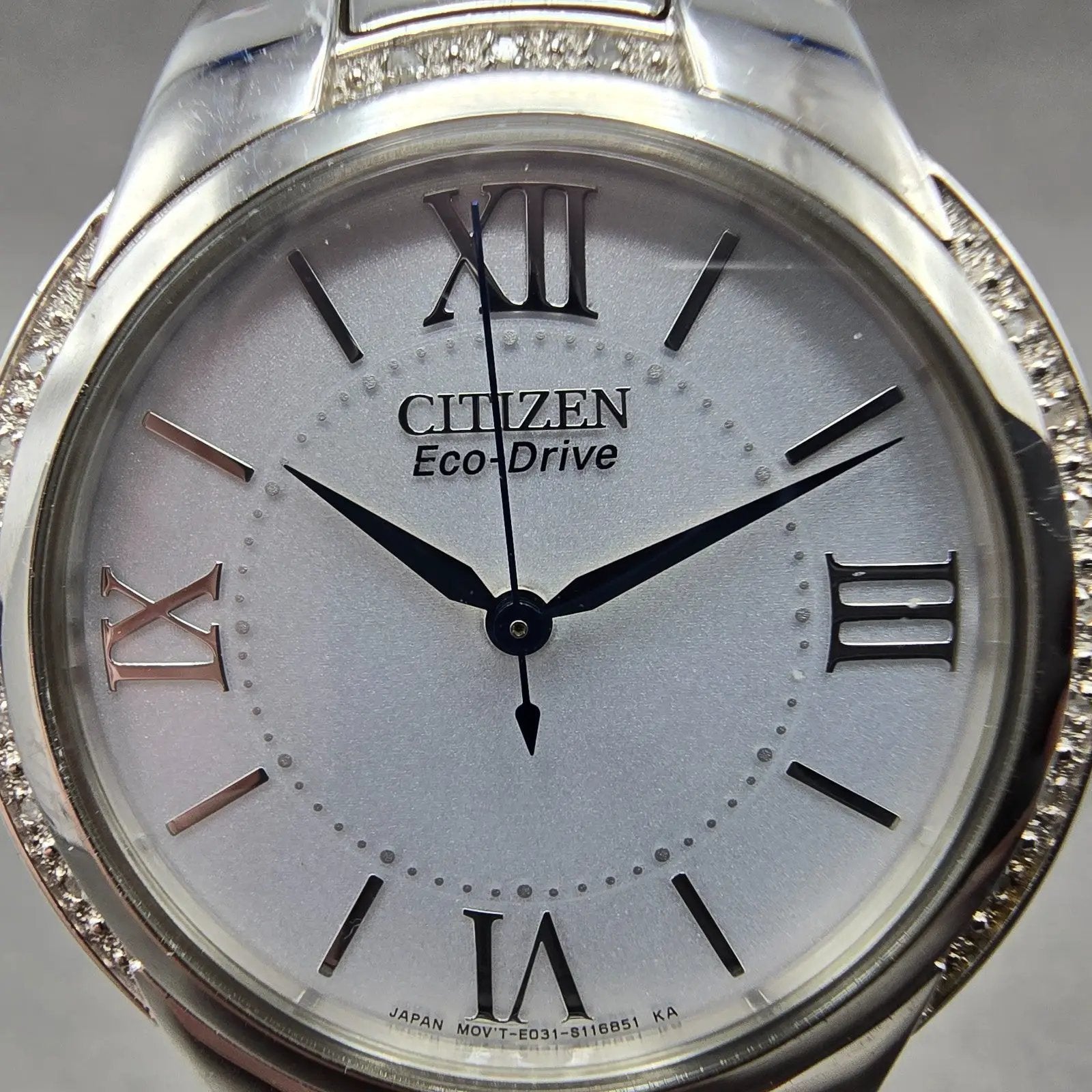 Citizen Eco-Drive Ciena Watch Women 35mm White Dial Steel Round EM0090-57A Runs1