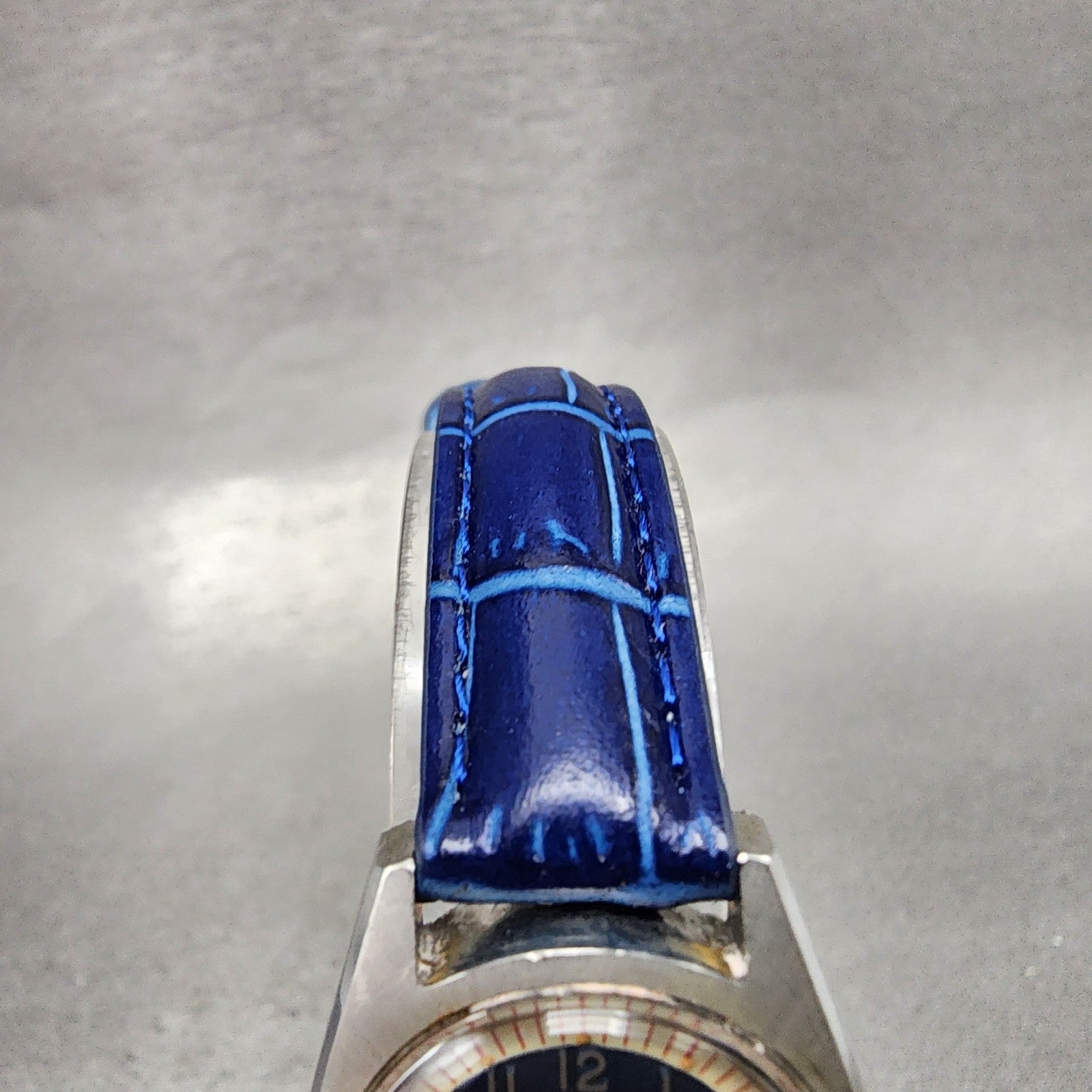 Hamilton Watch Women 23mm Blue Dial Steel Date Round Automatic Round Runs VTG4