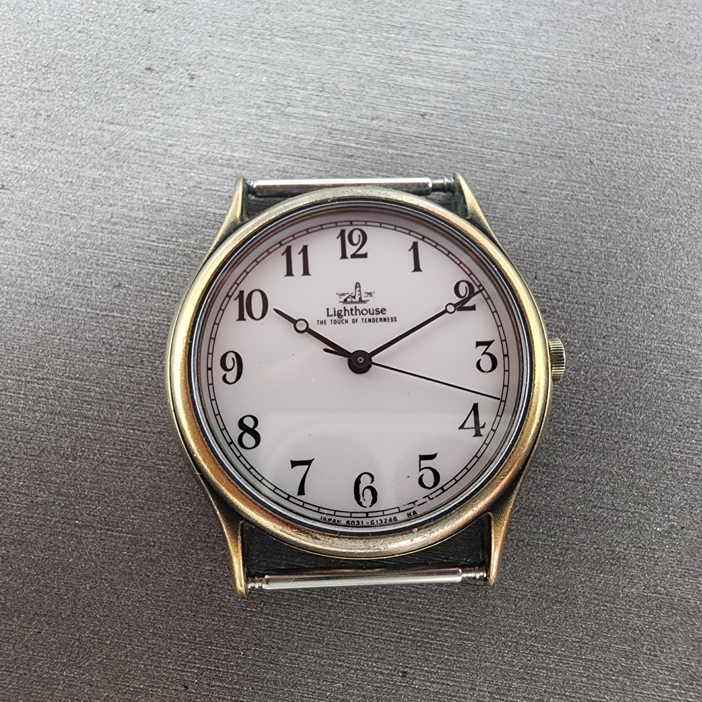 Citizen Light House Watch Men 31mm White Dial Gold Tone Round 6031G04223 NewBat0