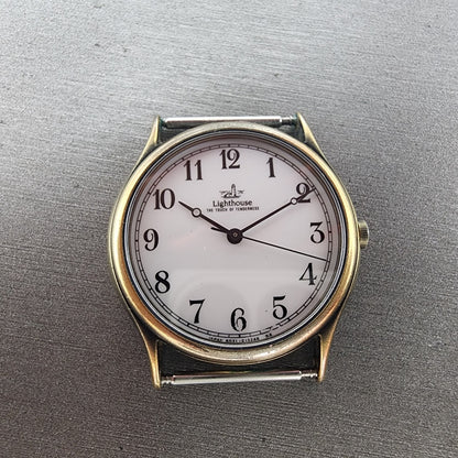 Citizen Light House Watch Men 31mm White Dial Gold Tone Round 6031G04223 NewBat0
