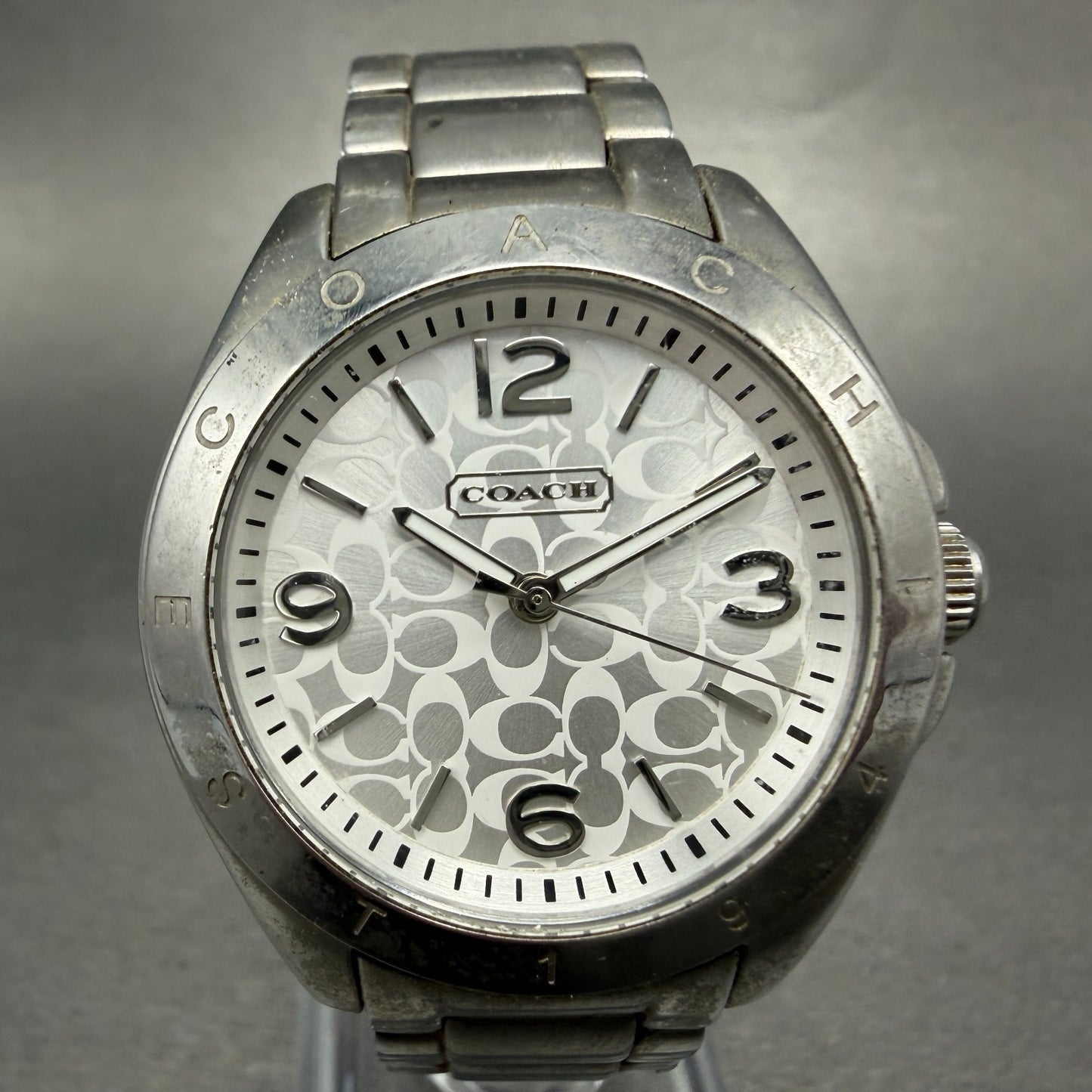 Coach Tristen Watch Women 34mm Silver Dial Silver  Round CA.67.7.14.0689 NewBatt0