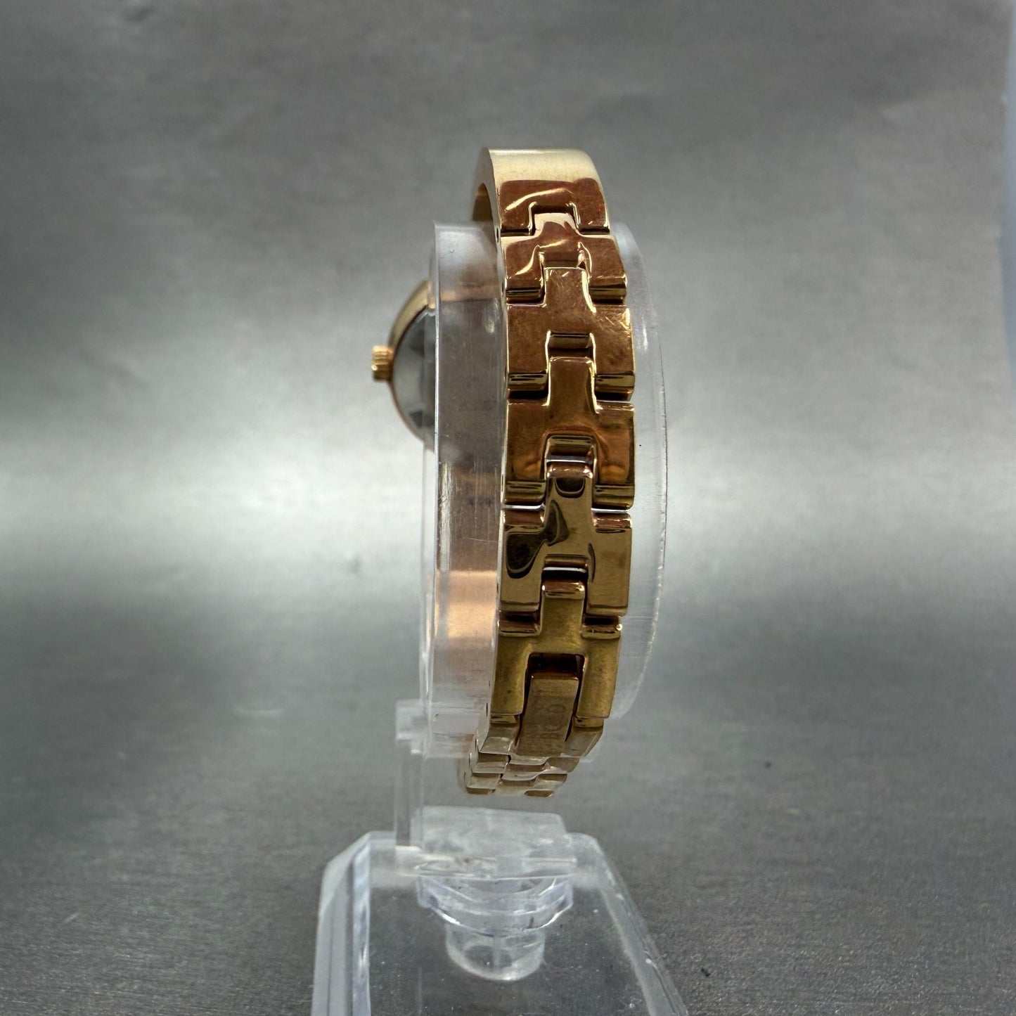 Movado Bold Bangle Watch Women 25mm Rose Dial Rose Gold Round 3600202 New Batt7