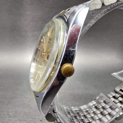 Timex President Watch Men 34mm Chamagne Dial Two Tone Daydate READ!! New Battery2
