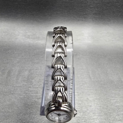 Bulova Watch Women 17mm White Dial Silver Tone Oval 96L12 New Battery JP 454