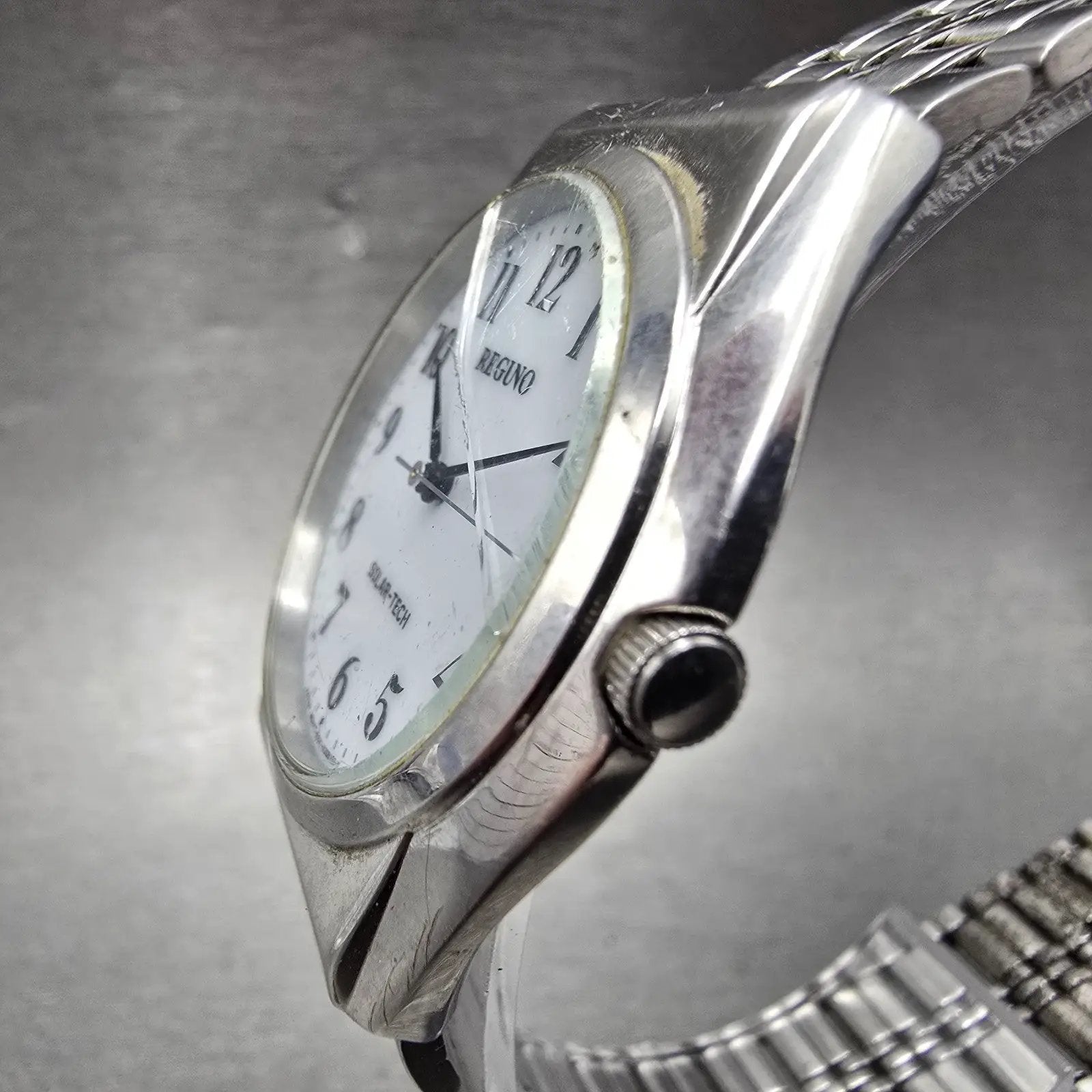 Citizen Reguno Solar Watch Men 35mm White Dial Silver Tone E031-T017215 PARTS3