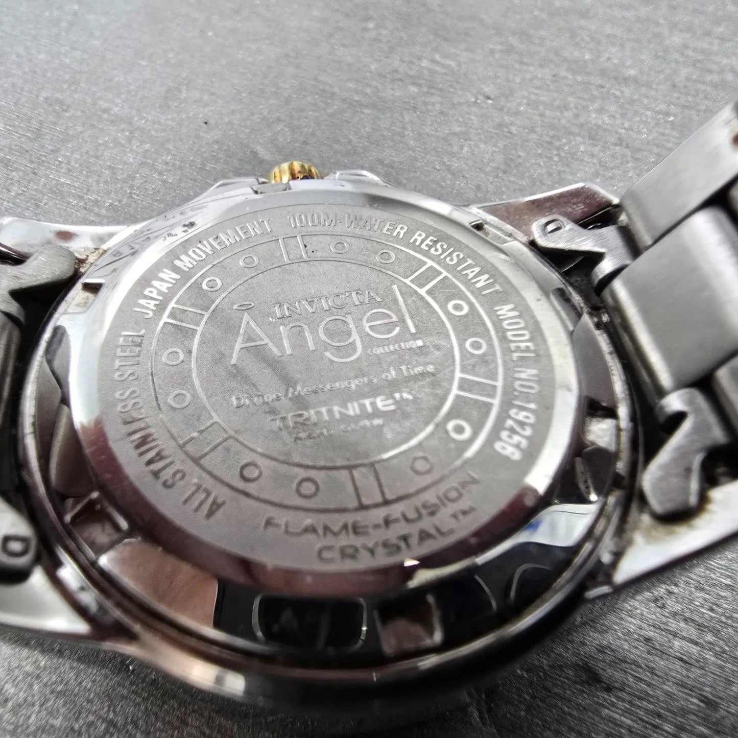 Invicta Angel Watch Women 33mm Silver Dial Two Tone Round 19256 New Battery9