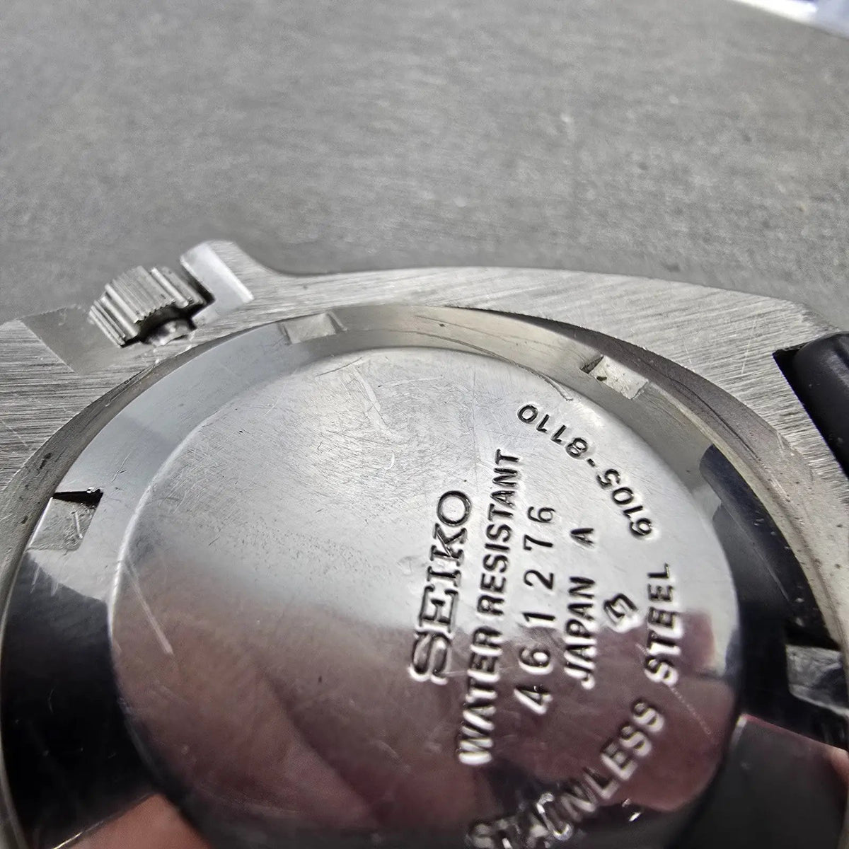 Seiko Captain Willard Dive Watch Men 44mm Black Dial Steel Date 6105-8110 Works9
