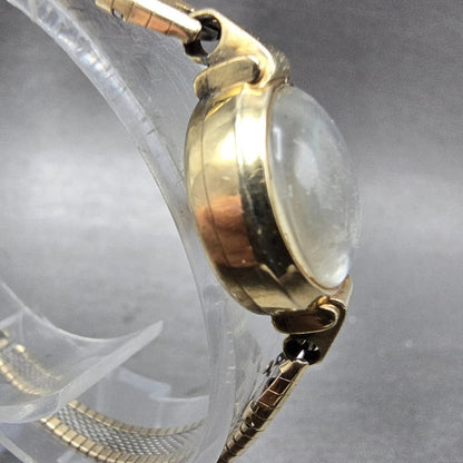 Hamilton Watch Women 18mm Cream Dial 10K Gold Filled Round Manual Wind Runs VTG4