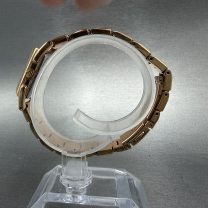 Seiko Wired Tank Watch Women 14mm MOP Dial Rose Gold Tone Rectangle New Battery6