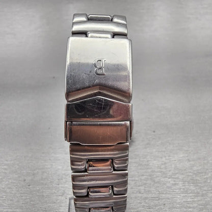 Bulova Millennia Watch Men 36mm Black Dial Silver Tone Date Round 96B46 New Batt8