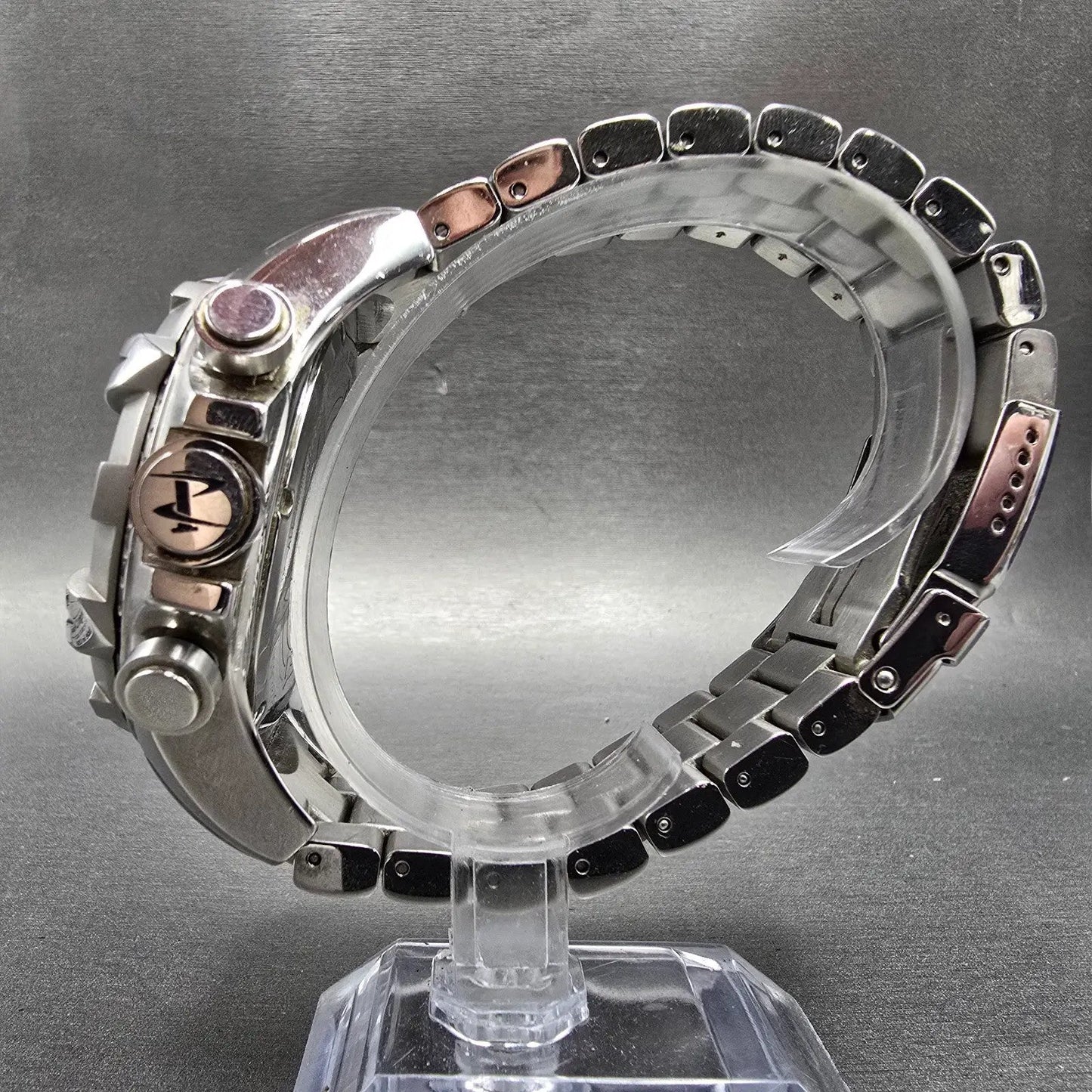 Invicta Reserve Chronograph Watch Men 52mm Silver Dial Steel Date 5525 New Batt6