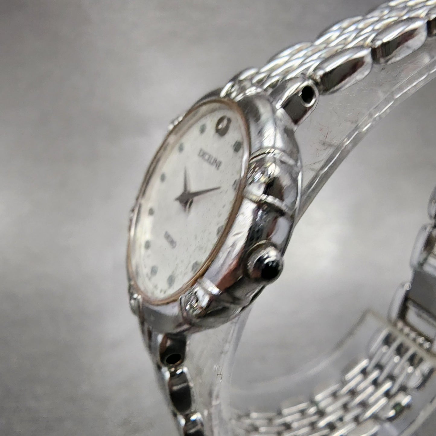 Seiko Exceline Watch Women 21mm White Dial Silver Tone Round 4N200640 New Batt2