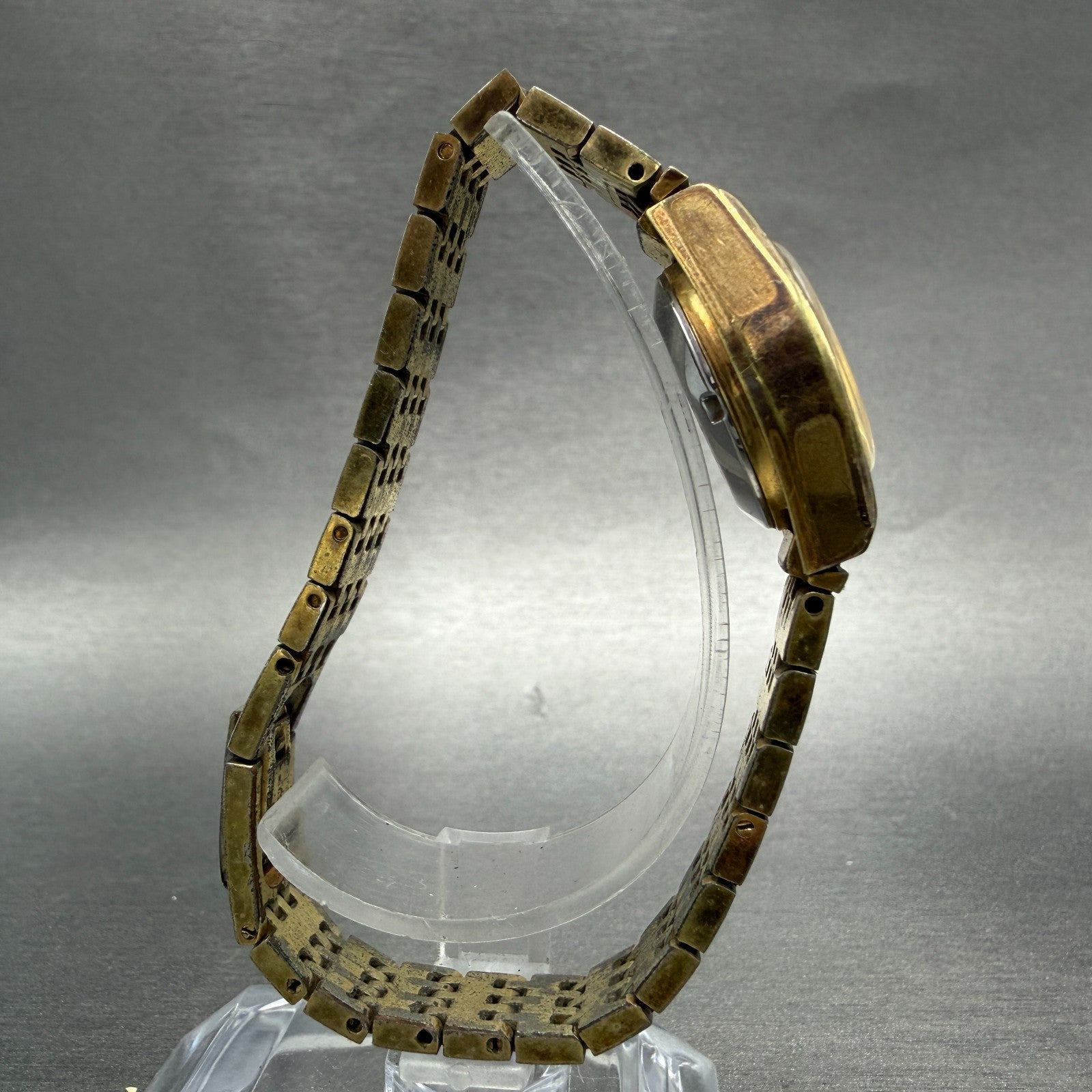 Rado Golden Sabre Watch Women 24mm Gold Dial Gold Tone Daydate Round Runs VTG8