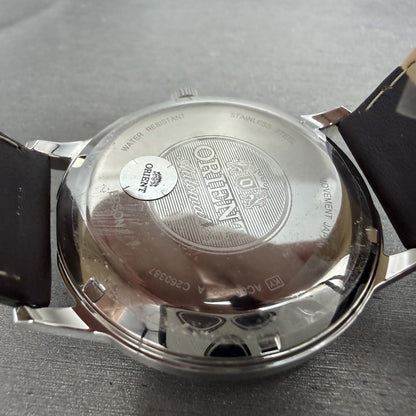 Orient Bambino Watch Men 41mm White Dial Stainless Steel Date Round Automatic AB9
