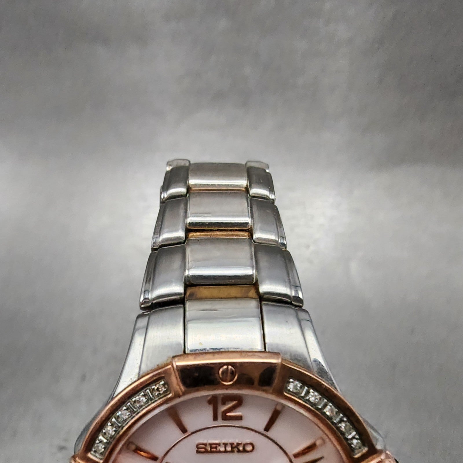 Seiko Coutura Watch Women 32mm MOP Dial Two Tone Round 6g2800g0 New Battery4