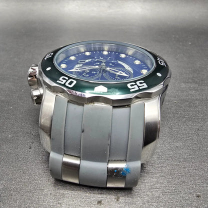 Invicta Pro Diver Chronograph Watch Men 49mm Blue Dial Steel Date 19763 New Batt4