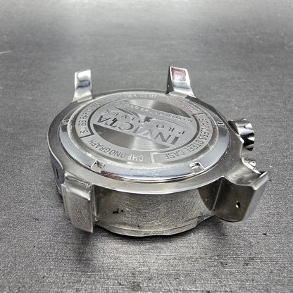 Invicta Pro Diver Chronograph Watch Men 48mm Black Dial Silver Tone 6977 New Bat12
