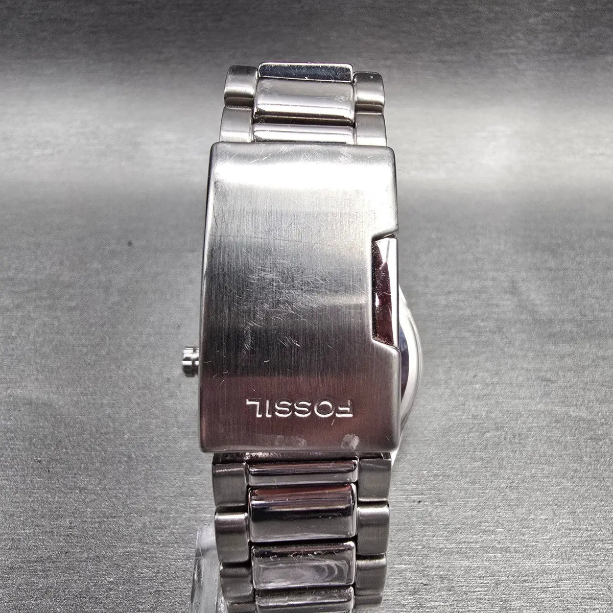 Fossil F2 Watch Women 40mm Black Dial Silver Tone Gemmed ES-1951 New Battery7