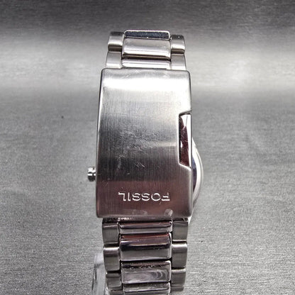 Fossil F2 Watch Women 40mm Black Dial Silver Tone Gemmed ES-1951 New Battery7