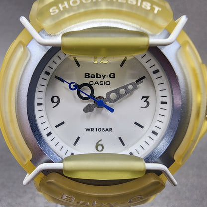 Casio BabyG BG20 Watch Women 40mm White Dial Clear Tone Round New Battery2