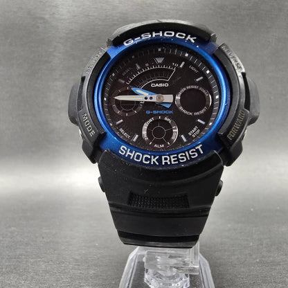 Casio G-Shock AW-591 Watch Men 47mm Black Black Analog Digital Alarm Chrono PART6