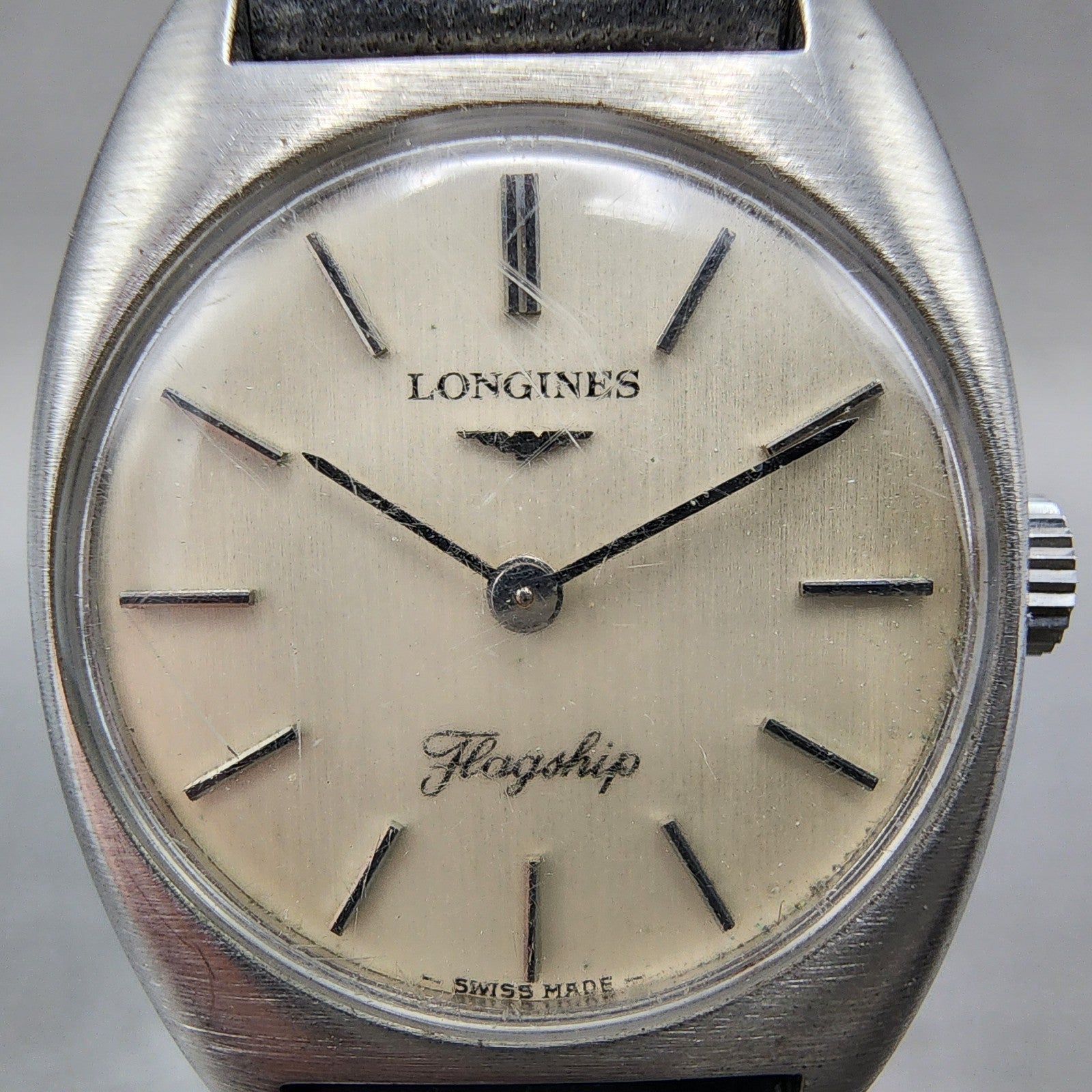 Longines Flagship Watch Women 23mm White Dial Steel Round Manual Wind Runs 4101