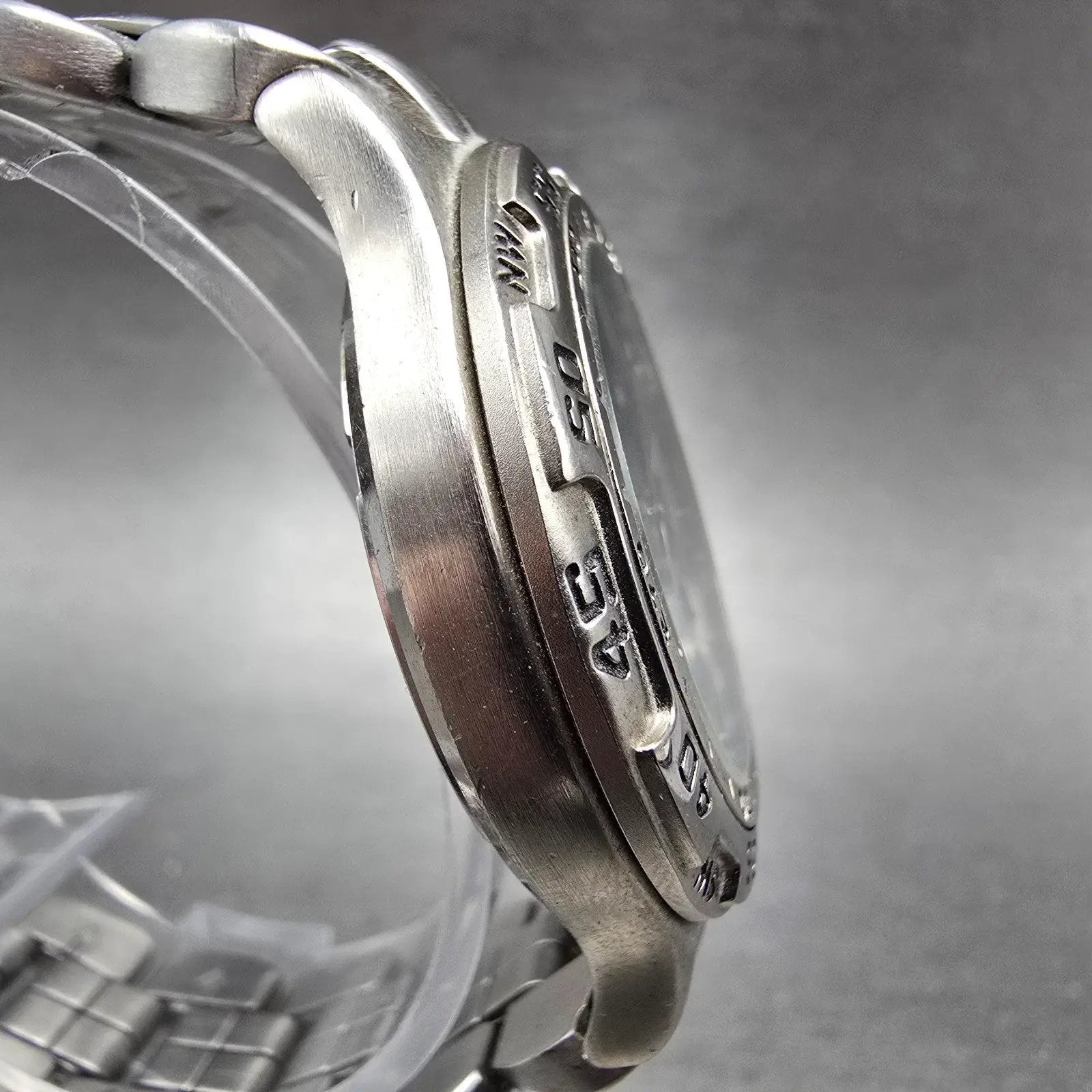 Fossil Blue Watch Women 36mm Blue Dial Silver Tone Daydate BQ-8793 New Battery A3