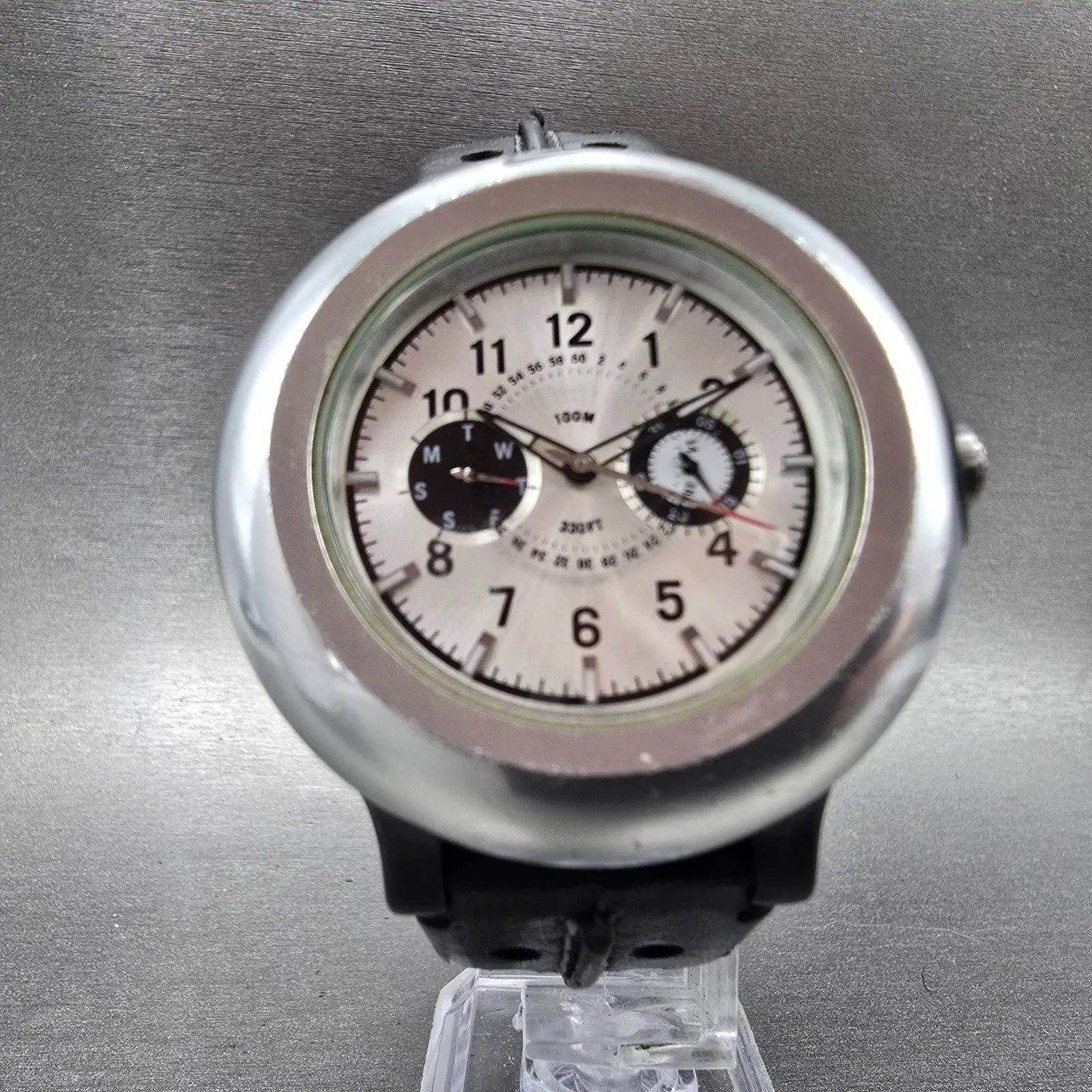 Nike Oregon Watch Men 45mm Silver Dial Aluminum Daydate Round WA0050 New Battery6