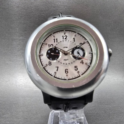 Nike Oregon Watch Men 45mm Silver Dial Aluminum Daydate Round WA0050 New Battery6