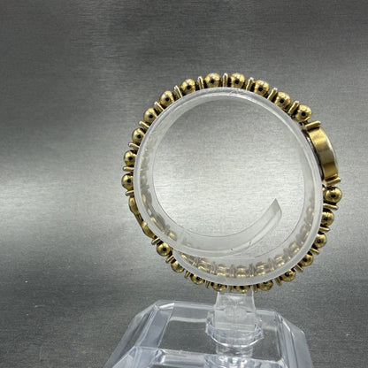 Seiko Watch Women 15mm Champagne Dial Gold Tone Round 1E20-0449 New Battery7