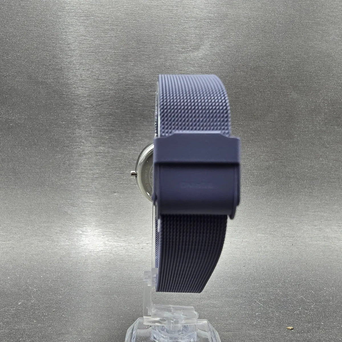 Bering Classic Watch Women 31mm Purple Dial Silver Purple Mesh Band Round Works10