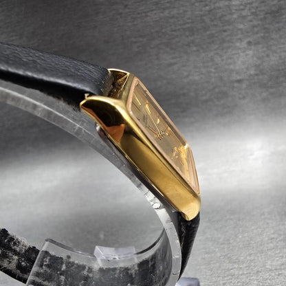 Citizen Forma Watch Women 20mm Gold Dial Gold Tone Rectangle 5430-F40055 New Bat3