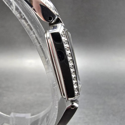 Seiko Tressia Watch Women 16mm White Dial Silver Crystal SUP185 Solar Works3