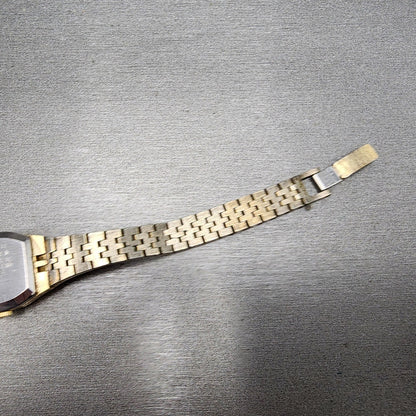 VTG Seiko Watch Women 19mm Brown Dial Gold Tone Rectangle READ!!!!!! Manual8
