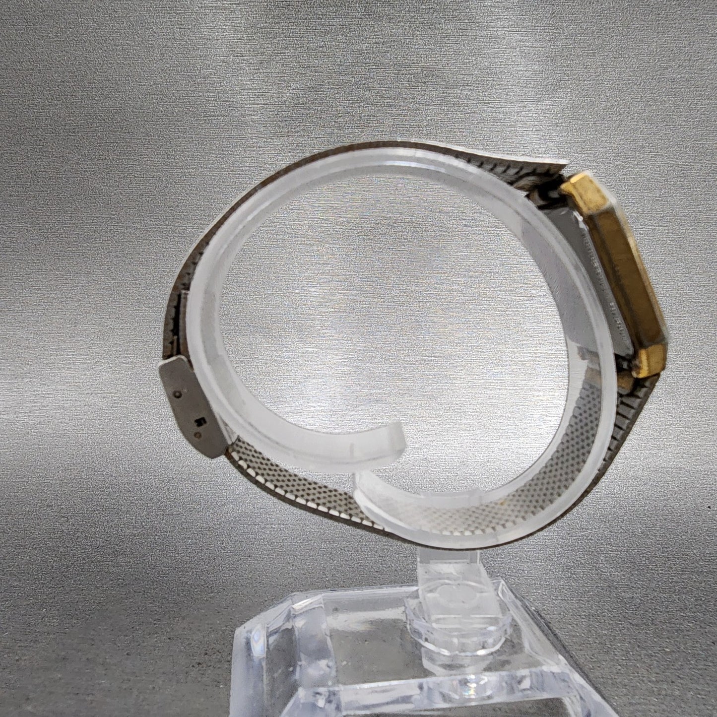 Bulova Watch Women 22mm Champagne Dial Gold Tone Octagon VTG New Battery8