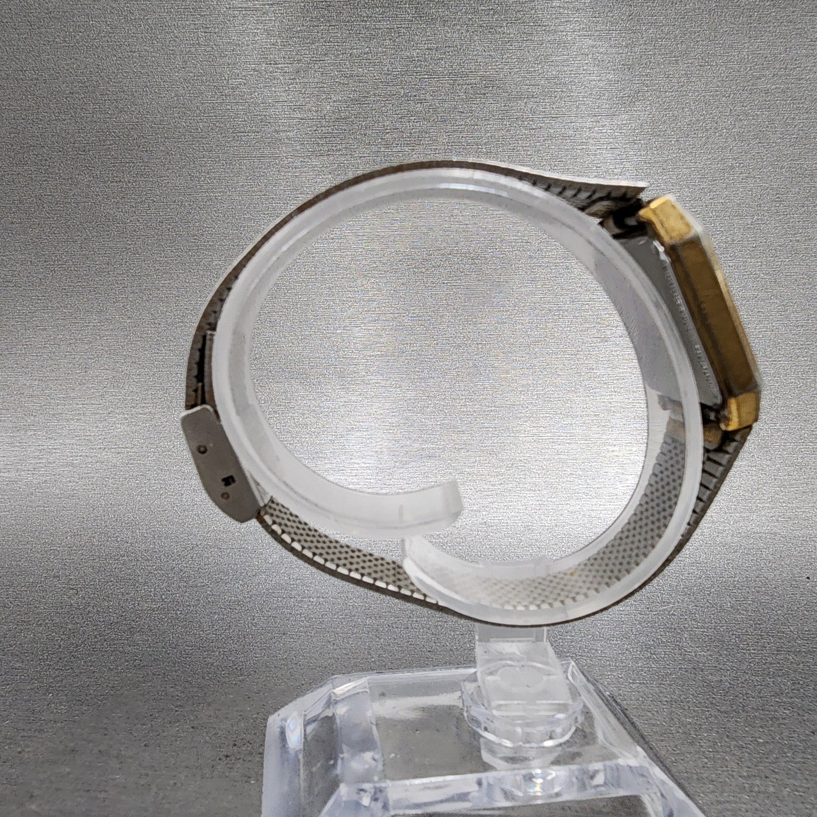 Bulova Watch Women 22mm Champagne Dial Gold Tone Octagon VTG New Battery8