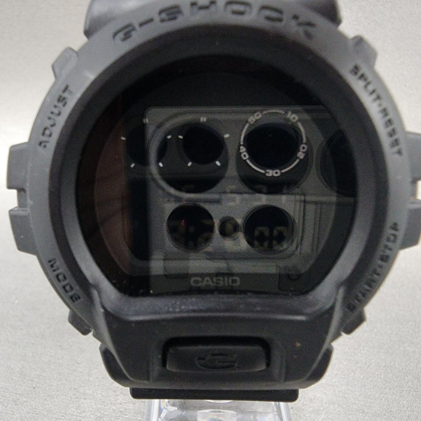 Casio GShock DW6900BB Watch Men 50mm Digital LCD Black Tone Alarm Chrono Works1