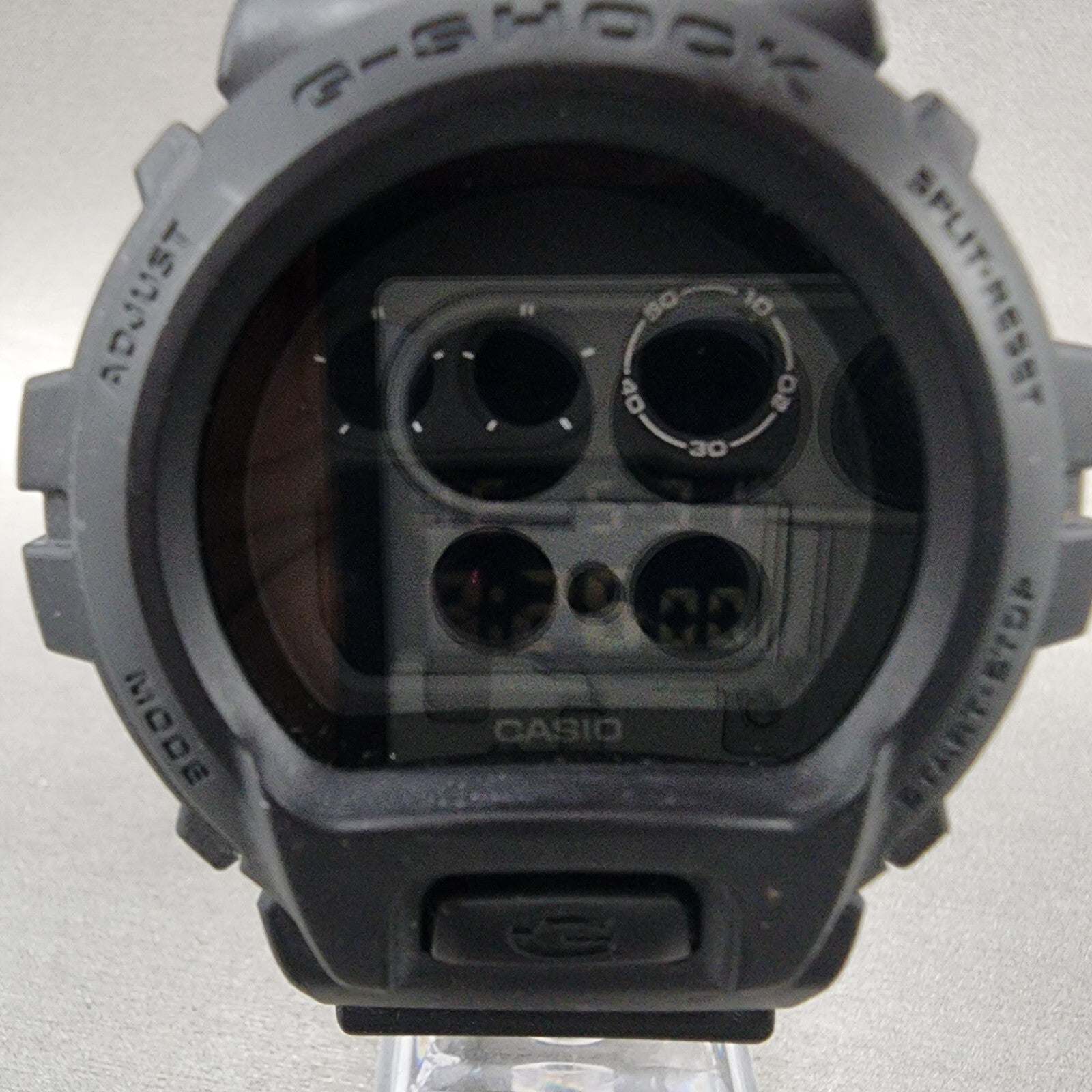 Casio GShock DW6900BB Watch Men 50mm Digital LCD Black Tone Alarm Chrono Works1